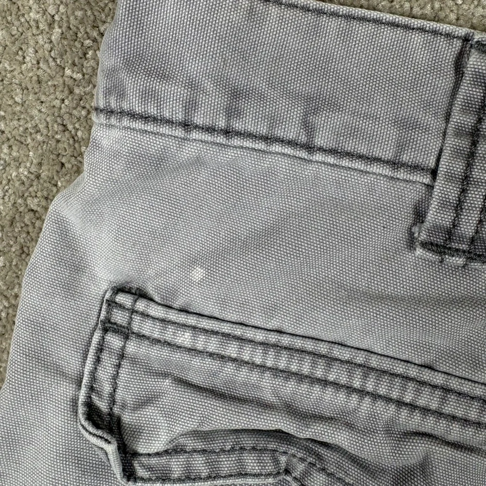 Carhartt Mens Gray Relaxed Fit Canvas Cargo Shorts Size 36 Workwear 10 Inseam